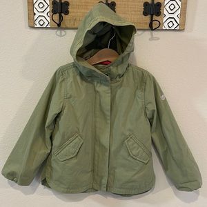 VGUC 5T OshKosh Bgosh Olive Hooded Utility Jacket!